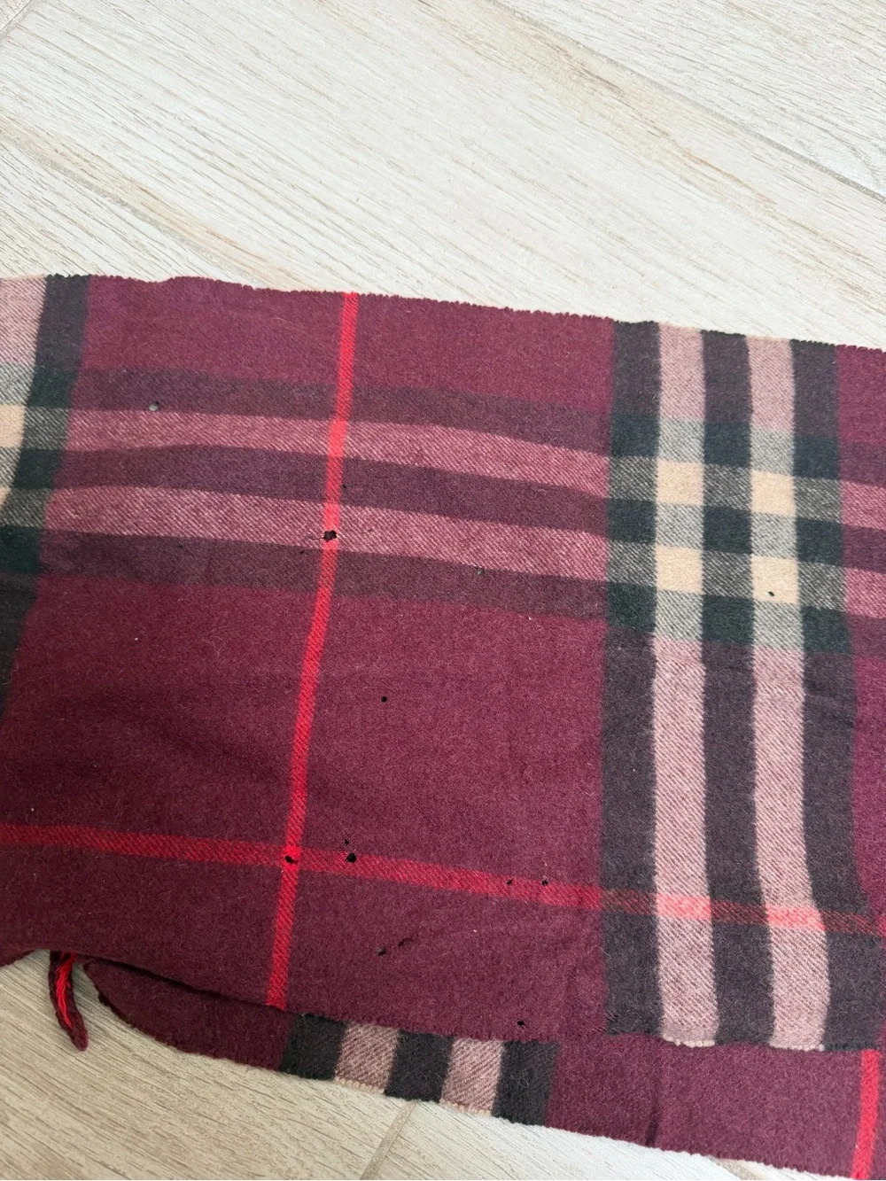 Burberry Check Cashmere Scarf